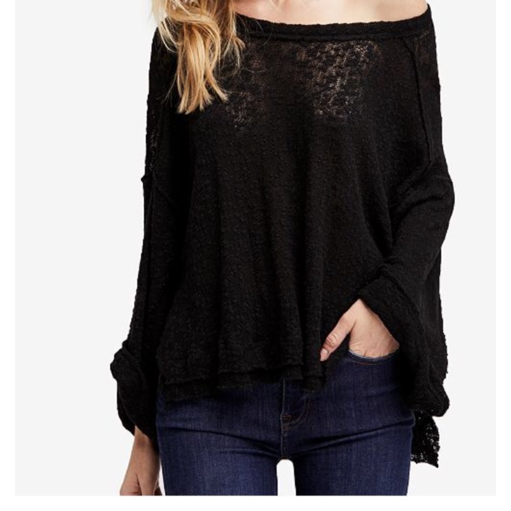 Free people black pullover
